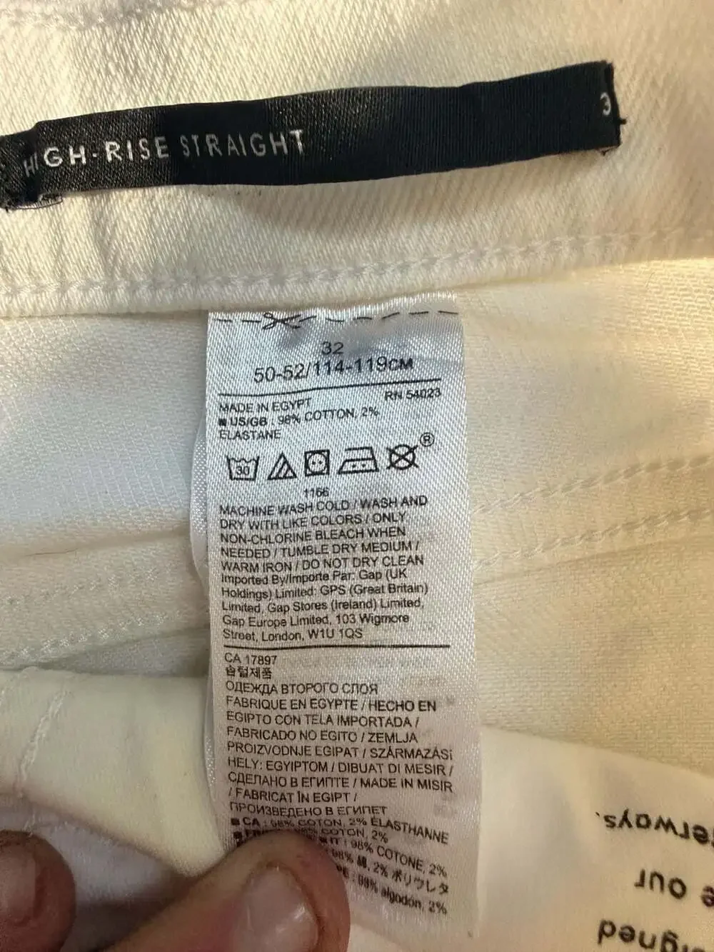 Banana Republic Premium Denim High-Rise Straight White Cut-Off Shorts Size 32